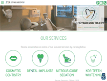 Tablet Screenshot of peyserdentistry.com